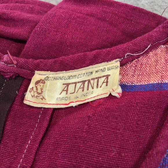 Ajanta Vintage Hand Woven Dress Made in India Boho Hippie Bohemian Festival - Picture 8 of 8